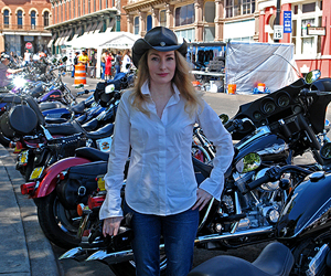 Julie at Las Vegas Motorcycle Rally